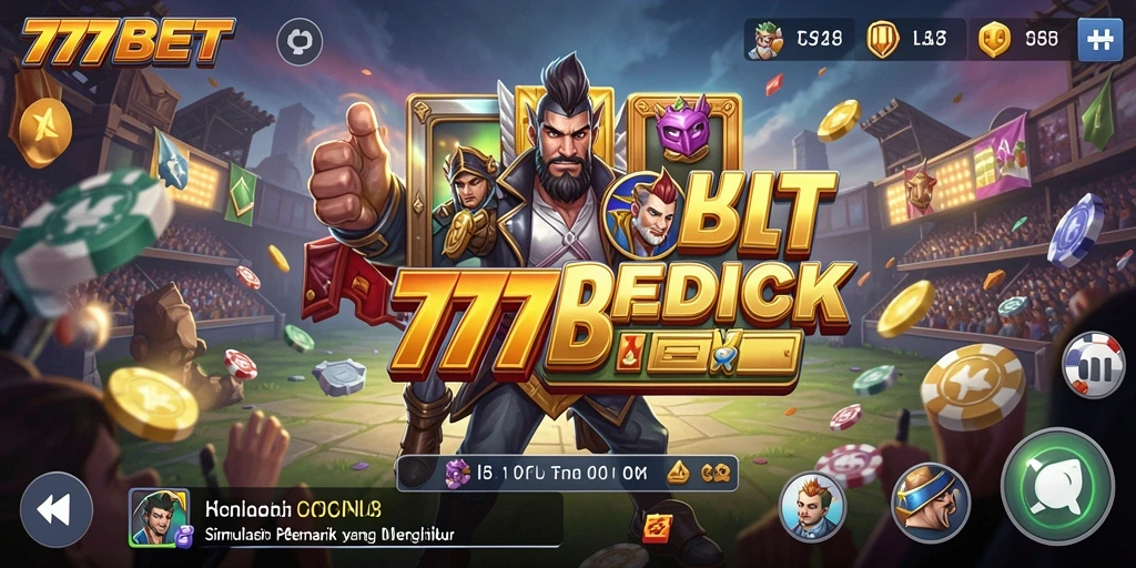 Tampilan gameplay yang mendebarkan di 777BET.