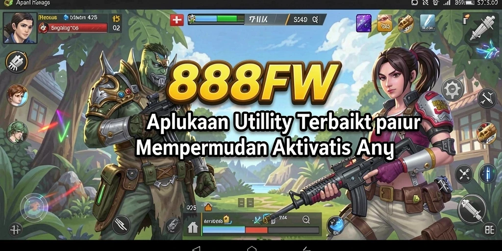 Screenshot utama 888FW menampilkan antarmuka intuitif aplikasi Utility.