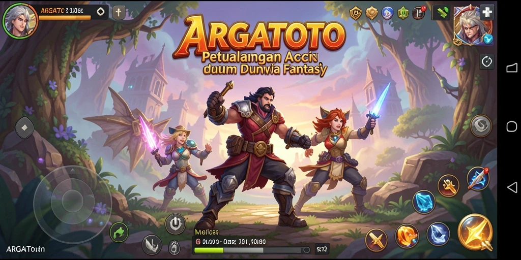 Tangkapan layar menunjukkan pertempuran epik dalam ARGATOTO.
