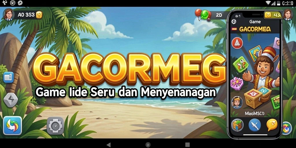 Tampilan gameplay menarik di GACORMEGA dengan karakter yang dinamis.