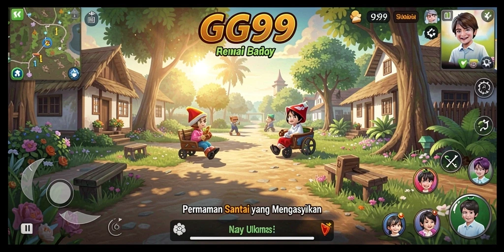 Tampilan gameplay GG99 yang seru dan menghibur.
