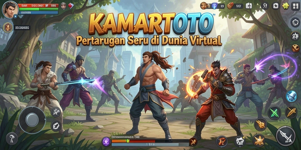 Gameplay seru di KAMARTOTO dengan pertarungan yang mendebarkan.