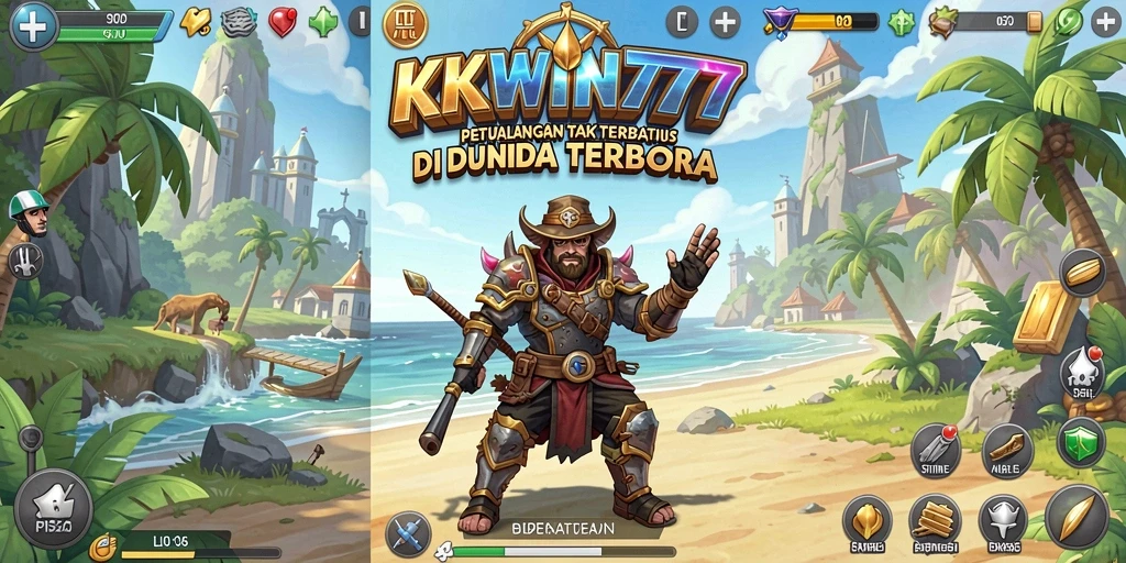 Tampilan gameplay menarik di dunia terbuka KKWIN777.