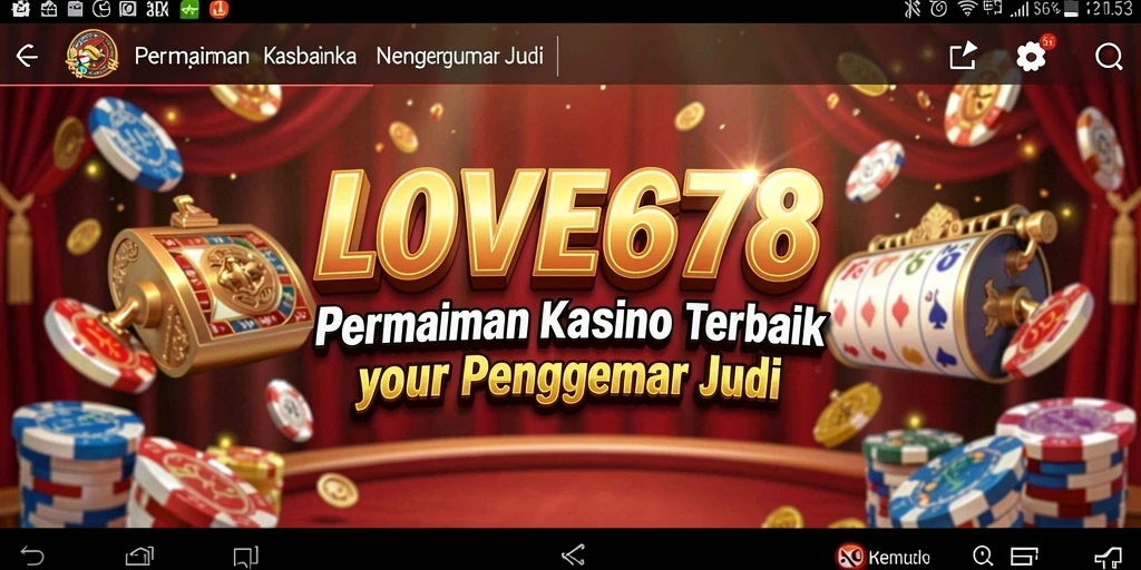 Screenshot utama LOVE678 menampilkan gameplay Kasino yang menegangkan.