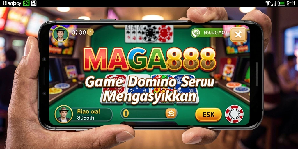 Tampilan gameplay Domino yang mengasyikkan dan interaktif.