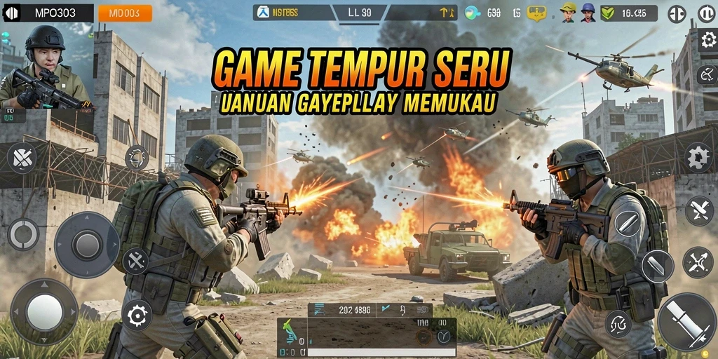 Tampilan gameplay MPO303 yang seru dalam pertempuran TPS.