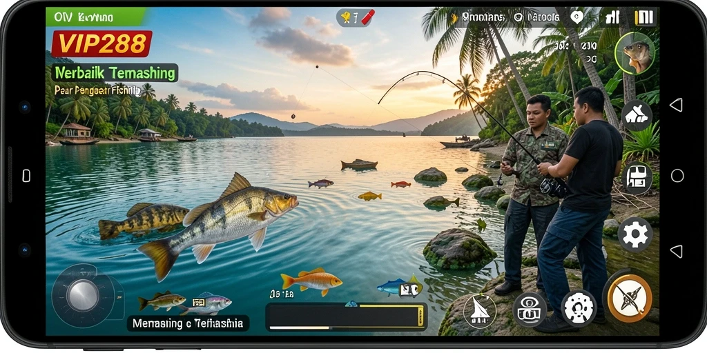 Tampilan gameplay memancing yang seru dan menantang di VIP288.